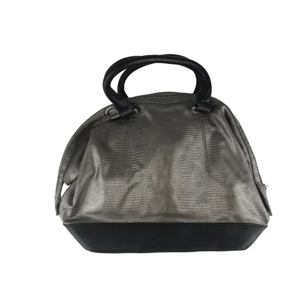 Kenneth‎ Cole Reaction Womens Metallic Gray Handbag Inner Pocket Size Medium - Picture 5 of 8